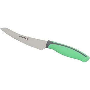 image:imageFarberware Precise Slice Bread Knife 8 Inch Maroon UltraSharp Serrated Blade Ergonomic SoftGrip Handle Ideal for Precision Cutting55Inch Serrated Utility Knife