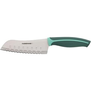 image:imageFarberware Precise Slice Bread Knife 8 Inch Maroon UltraSharp Serrated Blade Ergonomic SoftGrip Handle Ideal for Precision Cutting5Inch Serrated Santoku