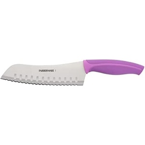 image:imageFarberware Precise Slice Bread Knife 8 Inch Maroon UltraSharp Serrated Blade Ergonomic SoftGrip Handle Ideal for Precision Cutting7inch Serrated Santoku