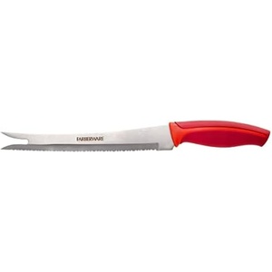 image:imageFarberware Precise Slice Bread Knife 8 Inch Maroon UltraSharp Serrated Blade Ergonomic SoftGrip Handle Ideal for Precision Cutting8inch Bread Knife