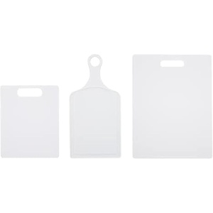 image:imageFarberware Reversible Plastic Cutting Board Set 3PieceWhite