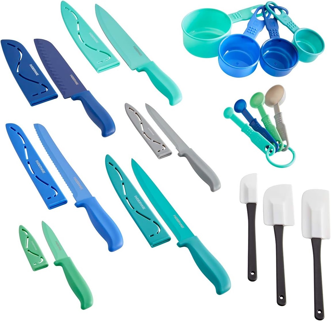 image:imageFarberware  5272030 Farberware Resin Cutlery Set Assorted Pastel Cool 12pieceMulticolor Cool