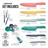 image:imageFarberware  5272030 Farberware Resin Cutlery Set Assorted Pastel Cool 12piecePastel Rainbow