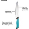 image:imageFarberware Soft Grip Cutlery Knife Block Set 14Piece Aqua and Gray