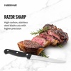 image:imageFarberware Stamped Triple Rivet High Carbon Stainless Steel Steak Knife Set 4Piece Black