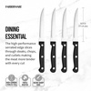 image:imageFarberware Stamped Triple Rivet High Carbon Stainless Steel Steak Knife Set 4Piece Black