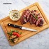 image:imageFarberware Stamped Triple Rivet High Carbon Stainless Steel Steak Knife Set 4Piece Black