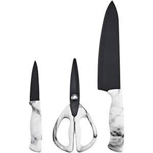 image:imageFarberware Marble Knife Set one Size WhiteMarble