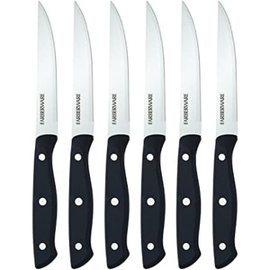 image:imageFarberware Steak Knife Set of 4 45Inch Stainless Steel BladesBlack