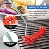 image:imageFarberware BBQ Stainless Steel Spiral Grill Brush Woven Stainless Steel Bristles Includes Storage Ring Pack of 322Inch