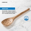image:imageFarberware Beechwood Slotted Spoon for Cooking Wooden Spoon Kitchen Utensil for Stirring and Draining Safe on Nonstick Cookware Hand Wash