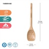 image:imageFarberware Beechwood Slotted Spoon for Cooking Wooden Spoon Kitchen Utensil for Stirring and Draining Safe on Nonstick Cookware Hand Wash