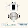 image:imageFarberware Brilliance Stainless Steel Stock Pot with Lid 8 QuartStockpot 8 Quart