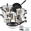 image:imageFarberware Classic Series Double Boiler and Saucepan with Lid 2 QtCookware Set 15 Piece