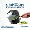 image:imageFarberware Cookstart DiamondMax Nonstick Straining Saucepan 3Quart Black