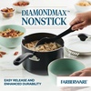 image:imageFarberware Cookstart DiamondMax Nonstick Straining Saucepan 3Quart Black