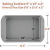 image:imageFarberware Dishwasher Safe Jumbo CookerSaute Pan with Helper Handle  6 Quart Black amp Nonstick Baking Pan  9 Inch x 13 Inch Gray