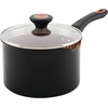 image:imageFarberware Dishwasher Safe Nonstick Jumbo CookerSaute Pan with Helper Handle  6 Quart Black amp Glide Nonstick Sauce PanSaucepan with Straining and Lid 3 Quart Black