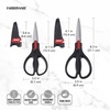 image:imageFarberware EdgeKeeper Kitchen Shears Set 2Piece SelfSharpeningBlackRed