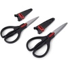 image:imageFarberware EdgeKeeper Kitchen Shears Set 2Piece SelfSharpeningBlackRed