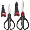 image:imageFarberware EdgeKeeper Kitchen Shears Set 2Piece SelfSharpeningBlackRed