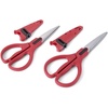 image:imageFarberware EdgeKeeper Kitchen Shears Set 2Piece SelfSharpeningRedBlack