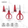 image:imageFarberware EdgeKeeper Kitchen Shears Set 2Piece SelfSharpeningRedBlack