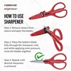 image:imageFarberware EdgeKeeper Kitchen Shears Set 2Piece SelfSharpeningRedBlack