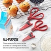 image:imageFarberware EdgeKeeper Kitchen Shears Set 2Piece SelfSharpeningRedBlack