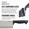 image:imageFarberware EdgeKeeper Santoko Knife 7inch Santoku Stainless SteelBlackGray