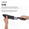 image:imageFarberware EdgeKeeper Santoko Knife 7inch Santoku Stainless SteelBlackGray