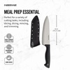 image:imageFarberware EdgeKeeper Santoko Knife 7inch Santoku Stainless SteelBlackGray