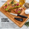 image:imageFarberware EdgeKeeper Santoko Knife 7inch Santoku Stainless SteelBlackGray