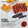 image:imageFarberware EdgeKeeper Santoko Knife 7inch Santoku Stainless SteelBlackGray