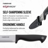 image:imageFarberware EdgeKeeper Santoko Knife 7inch Santoku Stainless SteelBlackGray