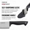 image:imageFarberware EdgeKeeper Santoko Knife 7inch Santoku Stainless SteelBlackGray