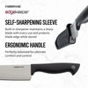 image:imageFarberware EdgeKeeper Santoko Knife 7inch Santoku Stainless SteelBlackGray