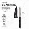 image:imageFarberware EdgeKeeper Santoko Knife 7inch Santoku Stainless SteelBlackGray