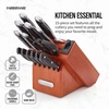 image:imageFarberware Edgekeeper Professional 15piece Forged Triple Riveted Knife Block Set with Builtin Edgekeeper BlackBlack