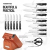 image:imageFarberware Edgekeeper Professional 15piece Forged Triple Riveted Knife Block Set with Builtin Edgekeeper BlackBlack