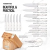 image:imageFarberware Edgekeeper Professional 15piece Forged Triple Riveted Knife Block Set with Builtin Edgekeeper BlackWhite