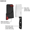 image:imageFarberware Edgekeeper SelfSharpening Triple Riveted Santoku Knife Set 4Piece BlackCleaver Knife