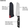 image:imageFarberware Edgekeeper SelfSharpening Triple Riveted Santoku Knife Set 4Piece BlackSantoku Knife Set