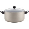 image:imageFarberware Promotional Cookware Aluminum Nonstick Covered Stockpot 105Quart Champagne Silver amp Dishwasher Safe Nonstick Jumbo CookerSaute Pan with Helper Handle  6 Quart Blue