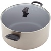image:imageFarberware Promotional Cookware Aluminum Nonstick Covered Stockpot 105Quart Champagne Silver amp Dishwasher Safe Nonstick Jumbo CookerSaute Pan with Helper Handle  6 Quart Blue