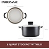 image:imageFarberware Smart Control Nonstick Stock PotStockpot with Lid 6 Quart Black