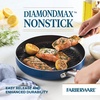 image:imageFarberware Style Nonstick Cookware Deep Round Grill PanGriddle Dishwasher Safe 1125 Inch  BlueBlue