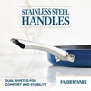 image:imageFarberware Style Nonstick Cookware Deep Round Grill PanGriddle Dishwasher Safe 1125 Inch  BlueBlue