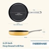 image:imageFarberware Style Nonstick Cookware Deep Round Grill PanGriddle Dishwasher Safe 1125 Inch  BlueYellow