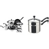 image:imageFarberware Classic Stainless Steel Cookware Pots and Pans Set 15Piece50049Silver amp Classic Stainless Series 2Quart Covered Double Boiler